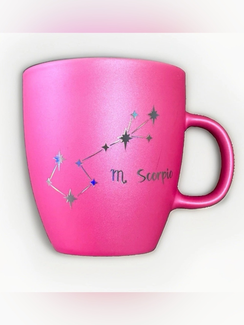 Pink Scorpio Constellation Ceramic Mug - Zodiac Coffee Cup
